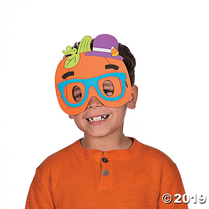 Silly Pumpkin Mask Craft Kit (Makes 12)