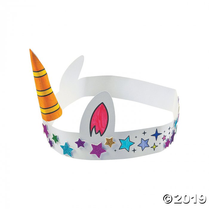 Color Your Own Unicorn Crown Kit (Per Dozen)