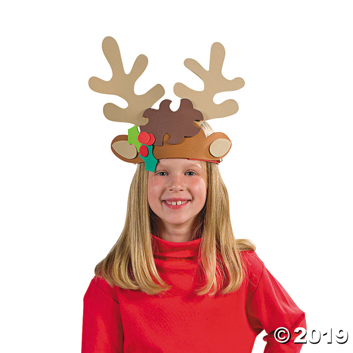 Reindeer Antler Headband Craft Kit (Makes 12)