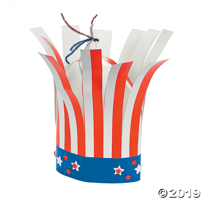 Patriotic Firecracker Hat Craft Kit (Makes 12)