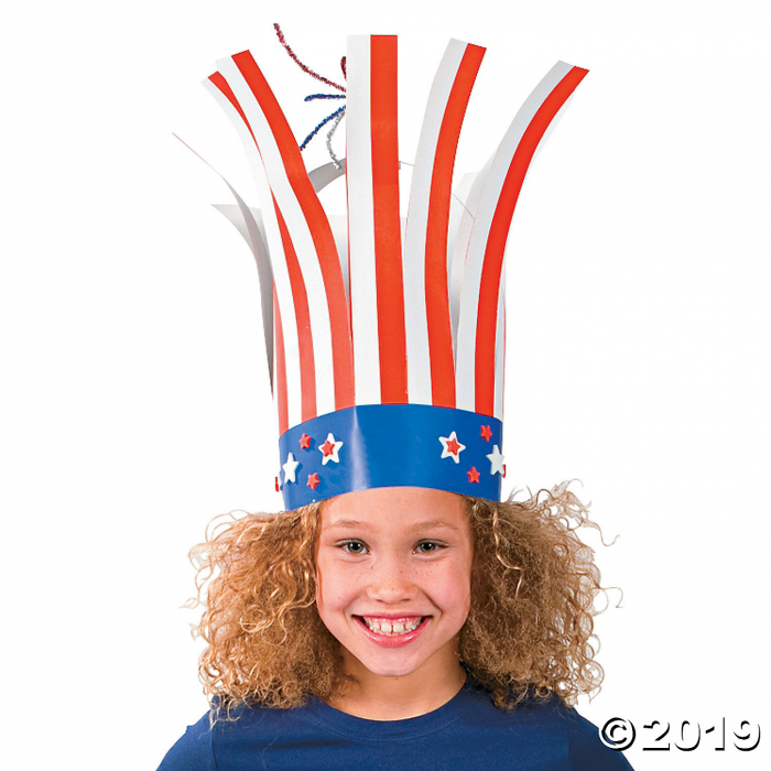 Patriotic Firecracker Hat Craft Kit (Makes 12)
