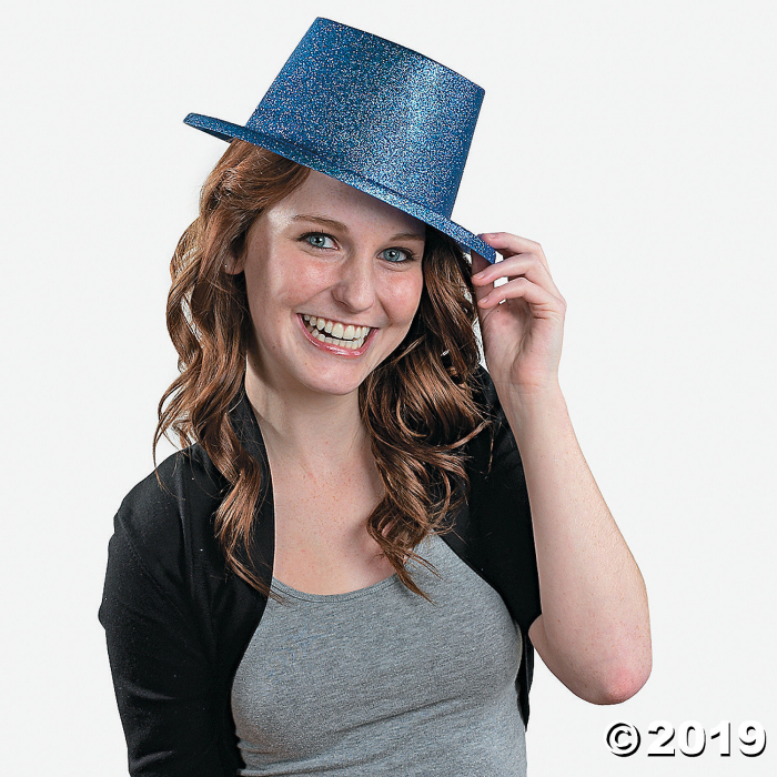 Bright Glitter Top Hats Assortment (Per Dozen)