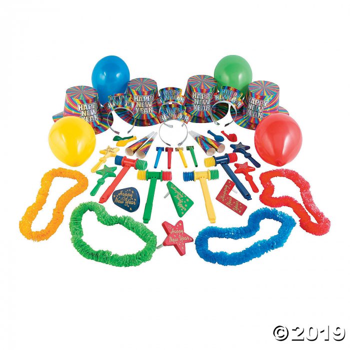 Rainbow New Year's Eve Party For 50 (225 Piece(s))