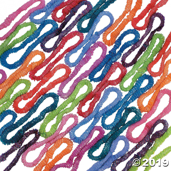 Two-Tone Mega Plastic Lei Assortment - 100 Pc.