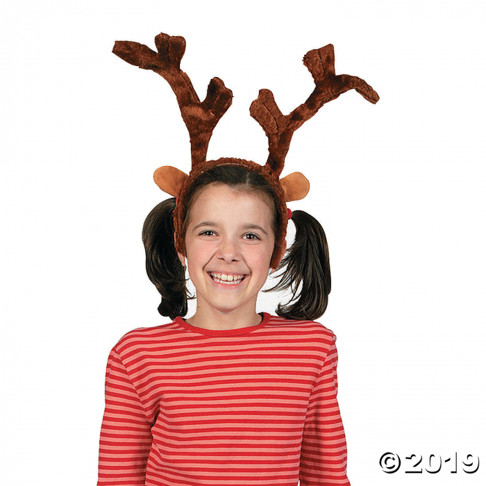 Plush Deluxe Reindeer Antlers