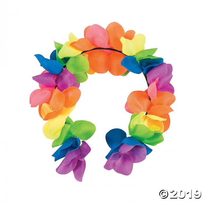Rainbow Flower Headbands (Per Dozen)