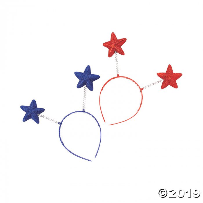 Patriotic Star Head Boppers - 12 Pc. (Per Dozen)