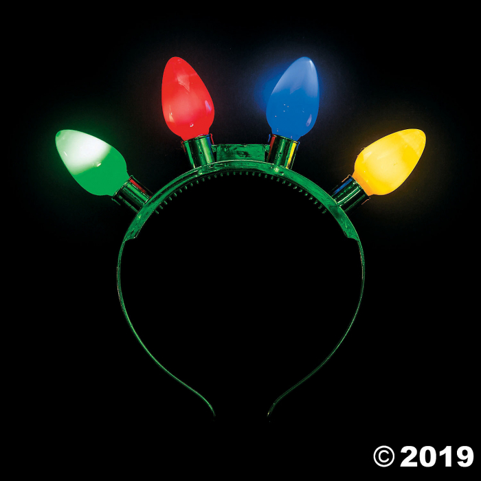 Christmas Light-Up Bulbs Head Boppers (6 Piece(s))