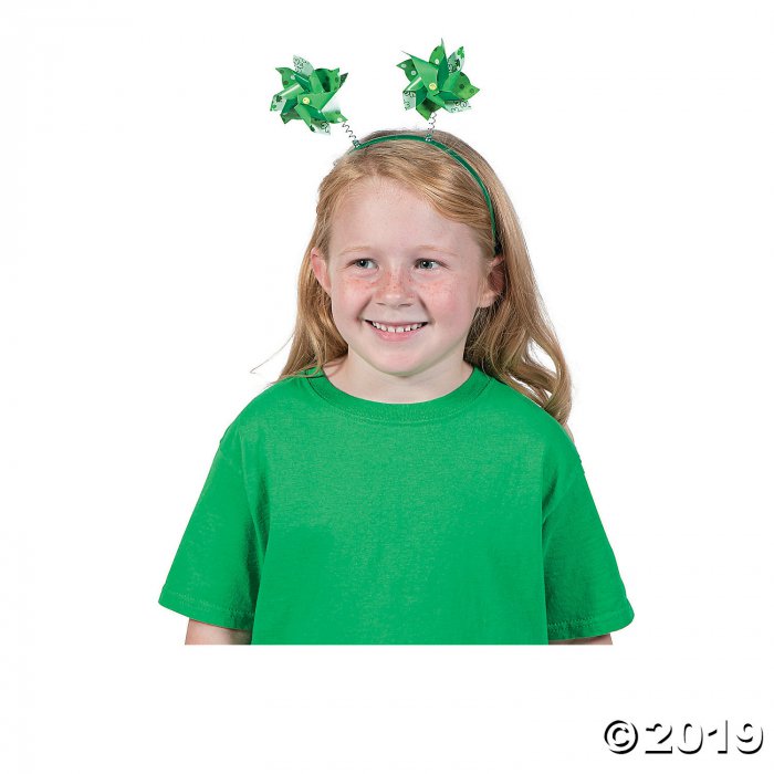 St. Patrick's Day Pinwheel Head Boppers (Per Dozen)