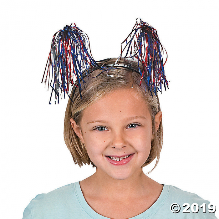 Patriotic Tinsel Head Boppers 12 Pc. (Per Dozen)
