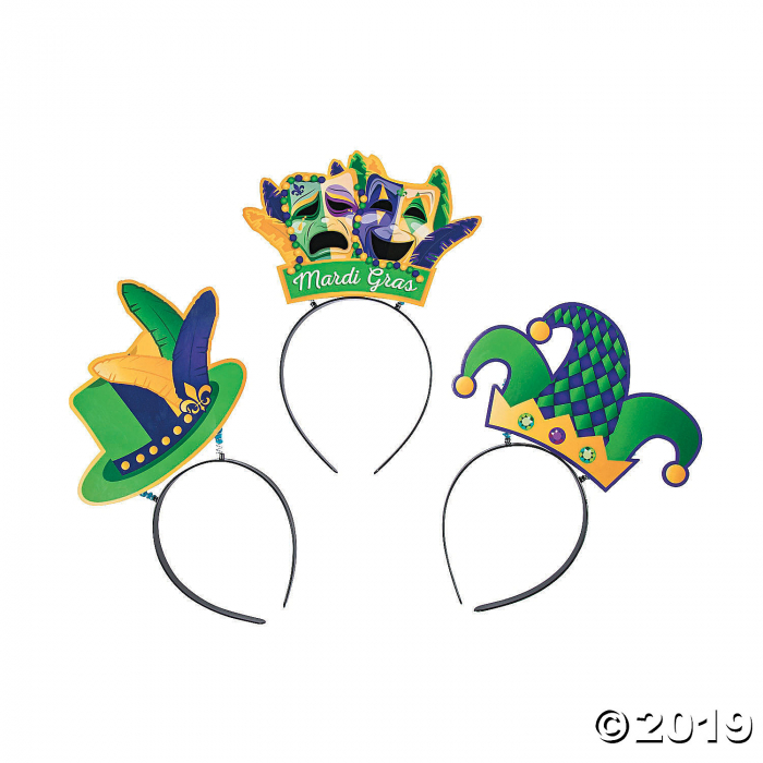 Mardi Gras Head Boppers (Per Dozen)