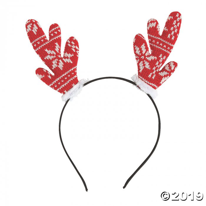 Sweater Pattern Reindeer Headbands (6 Piece(s))