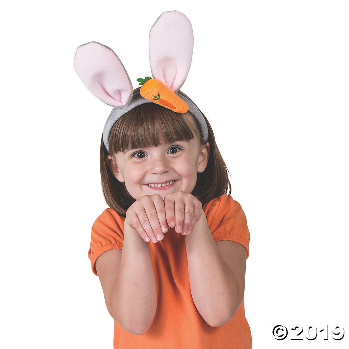 Bunny Ears with Carrot Headband (1 Set(s))