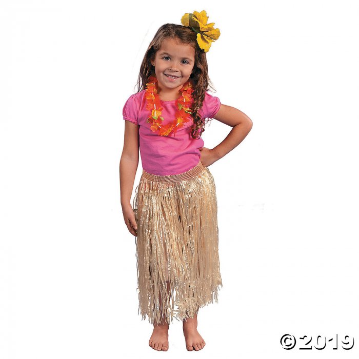 Kids' Natural Color Hula Skirt