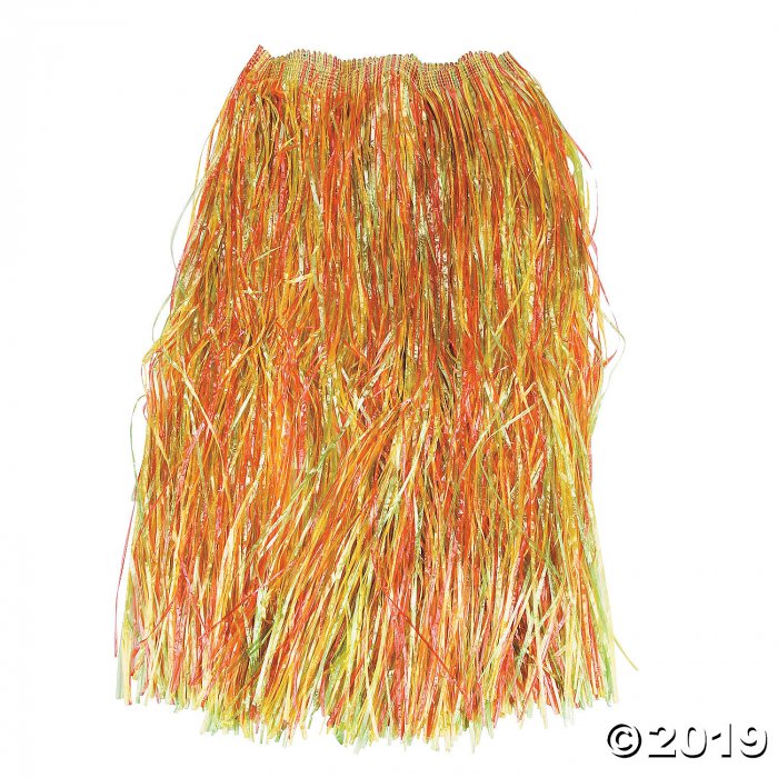 Adult's Multicolor Grass Hula Skirt