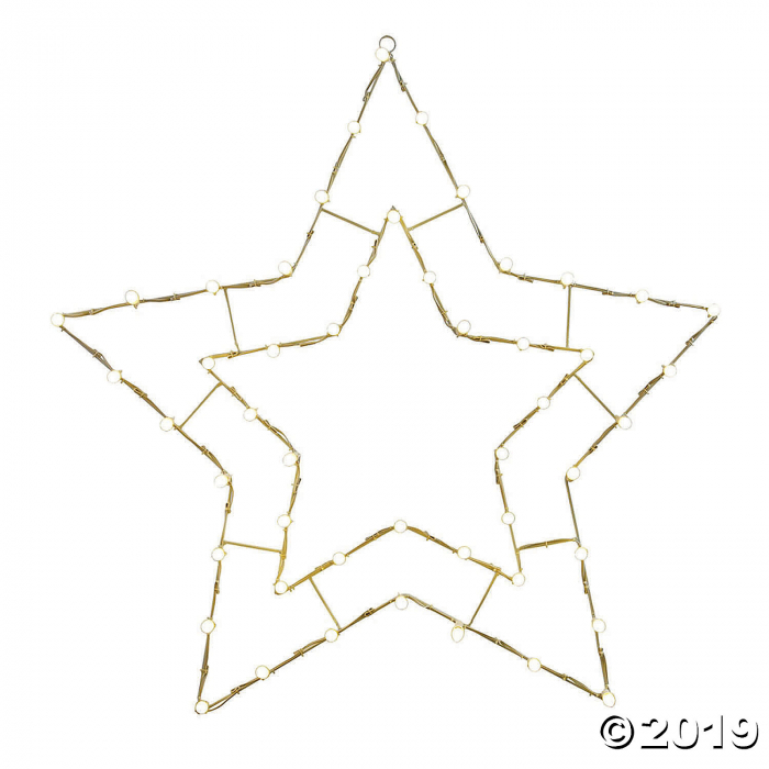 Vickerman 48" White LED 5 Point Star Wire Silhouette (1 Piece(s)) Vickerman 48" White LED 5 Point Star Wire Silhouette (1 Piece(s))