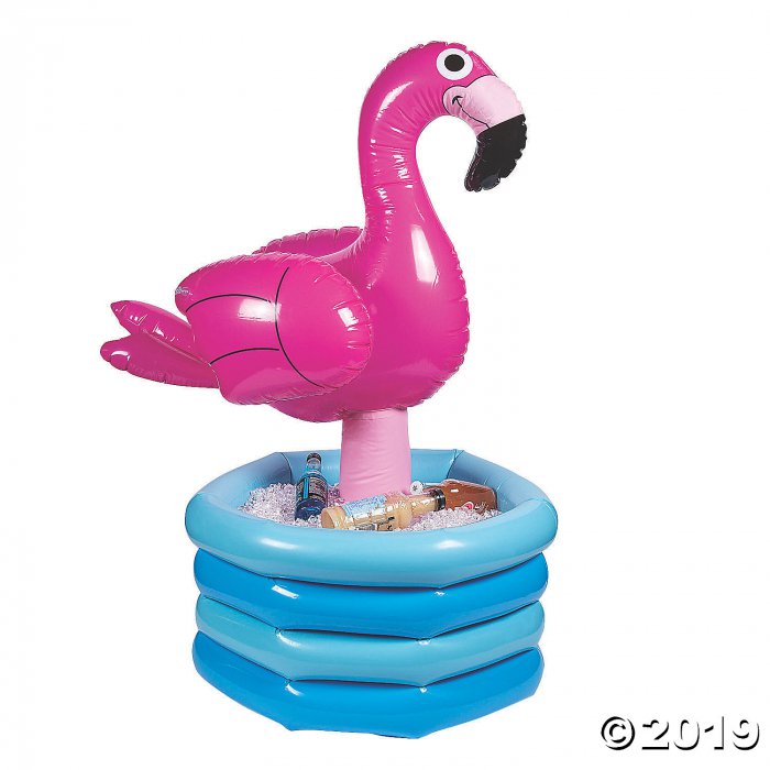 Inflatable Luau Flamingo in Pool Cooler (1 Piece(s))