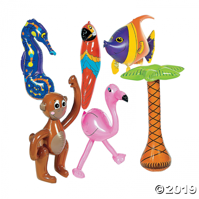 Inflatable Tropical Assortment (Per Dozen)