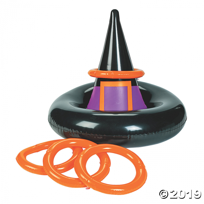 Inflatable Witch Hat Ring Toss Halloween Game (1 Set(s))