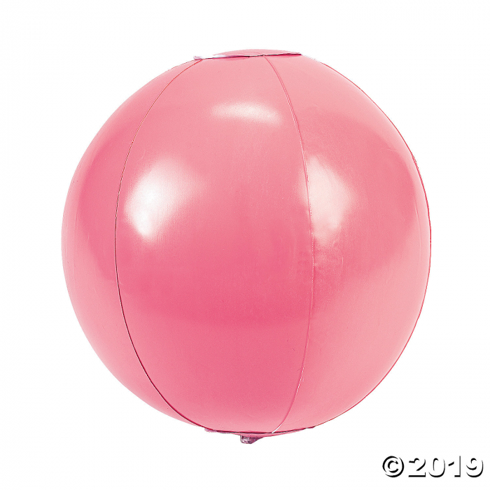 Inflatable 11" Pink Medium Beach Balls (Per Dozen) Inflatable 11" Pink Medium Beach Balls (Per Dozen)