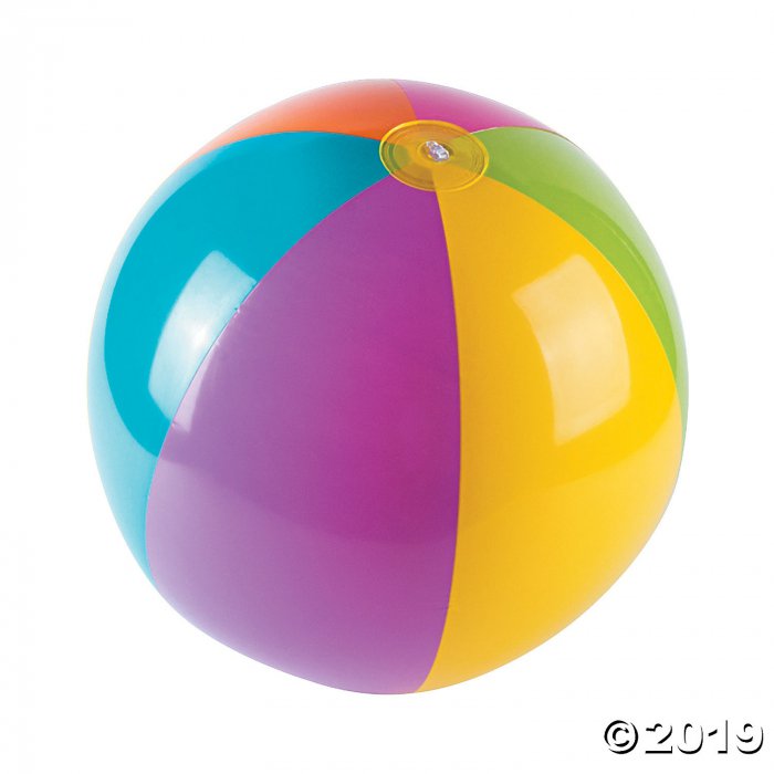 Inflatable 15" Bright Extra Large Beach Balls (6 Unit(s))