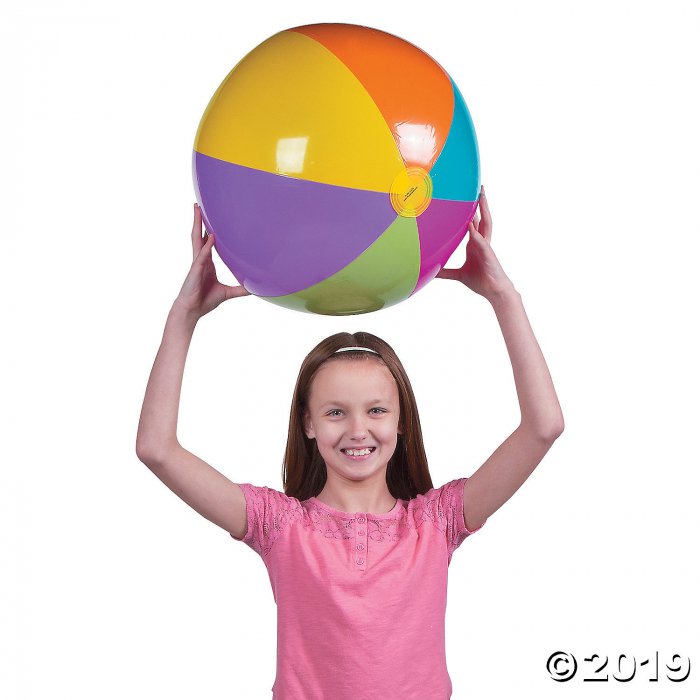 Inflatable 15" Bright Extra Large Beach Balls (6 Unit(s))