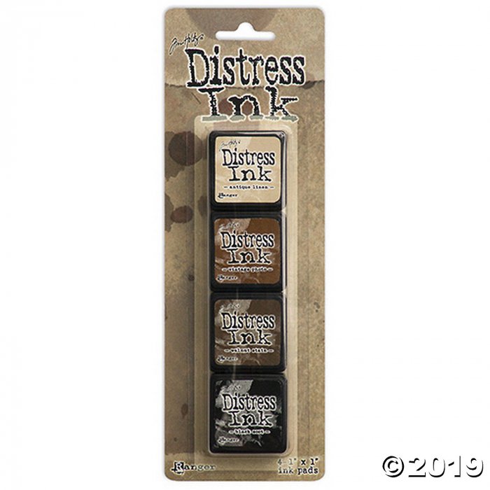Tim Holtz Distress Mini Ink Pads 4/Pkg- Kit 3 (1 Set(s))