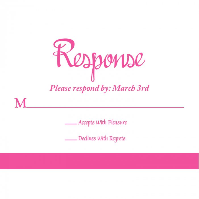 Personalized We Do Wedding Response Cards (25 Piece(s))