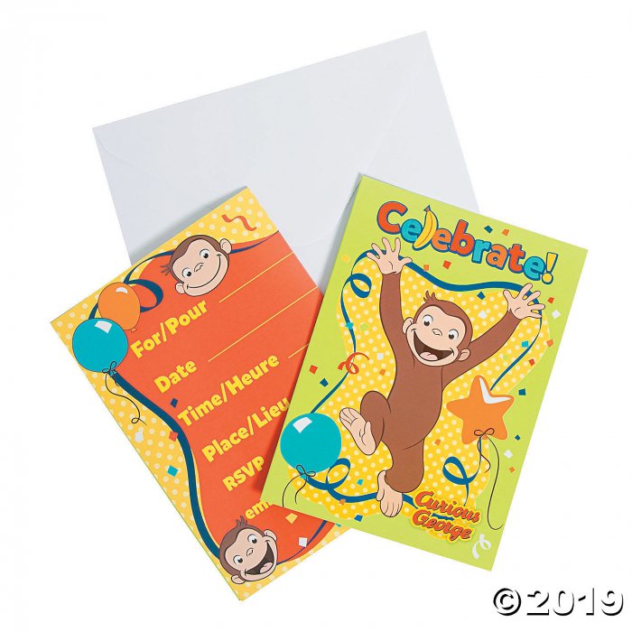 Curious George® Party Invitations (8 Piece(s))