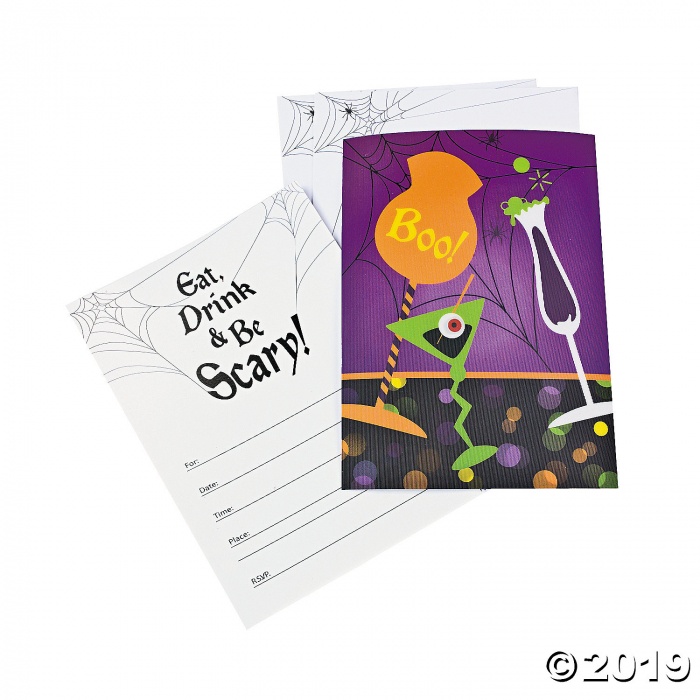 Halloween Cocktail Lenticular Invitations (12 Piece(s))