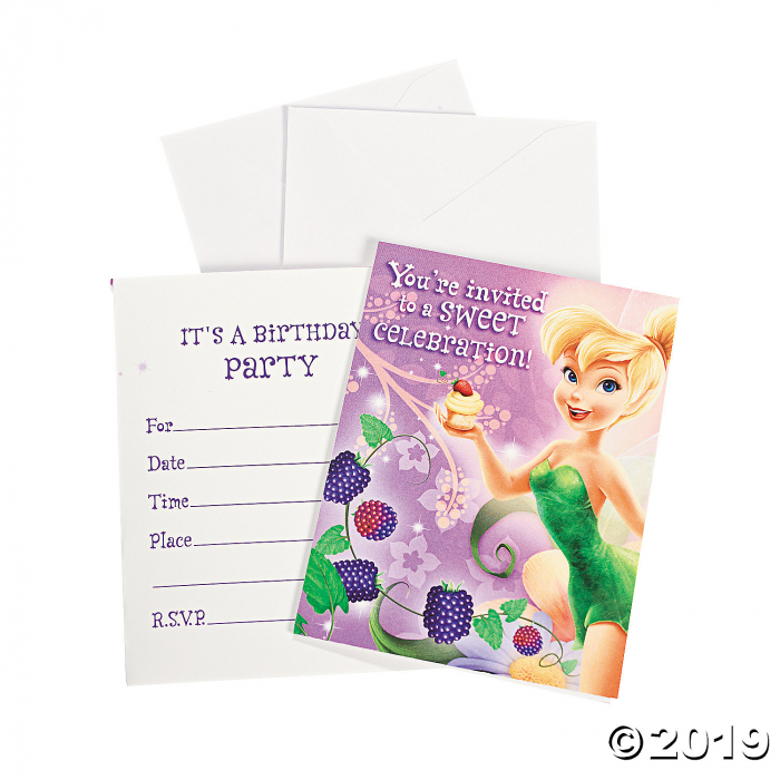 Disney Fairies Tinker Bell Sweet Treats Invitations (8 Piece(s)) Disney Fairies Tinker Bell Sweet Treats Invitations (8 Piece(s))