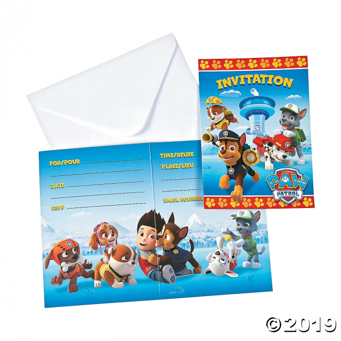 Paw Patrol Invitations (8 Piece(s))