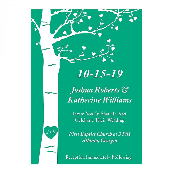 Personalized Tree Wedding Invitations (25 Piece(s))