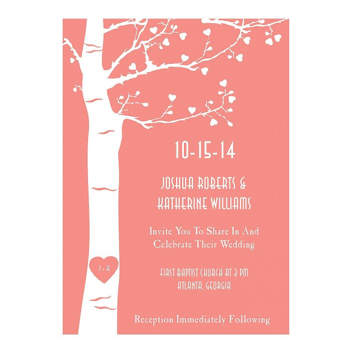 Personalized Tree Wedding Invitations (25 Piece(s))