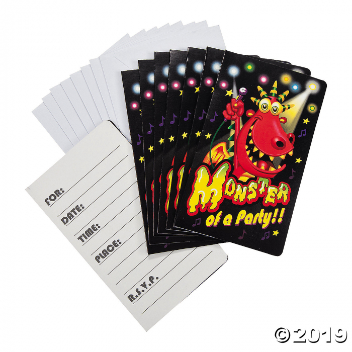 Monster Bash Invitations (8 Piece(s)) Monster Bash Invitations (8 Piece(s))