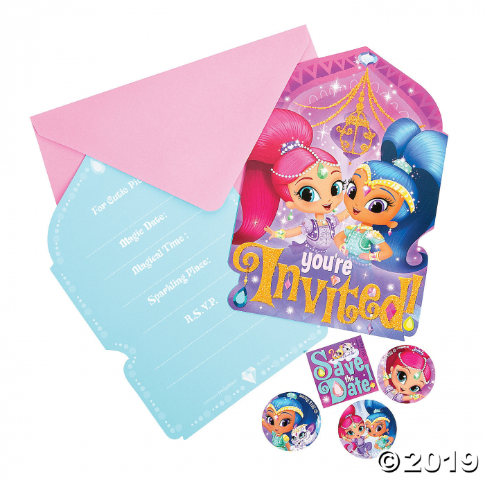 Nickelodeon Shimmer & Shine Birthday Party Invitations (8 Piece(s))