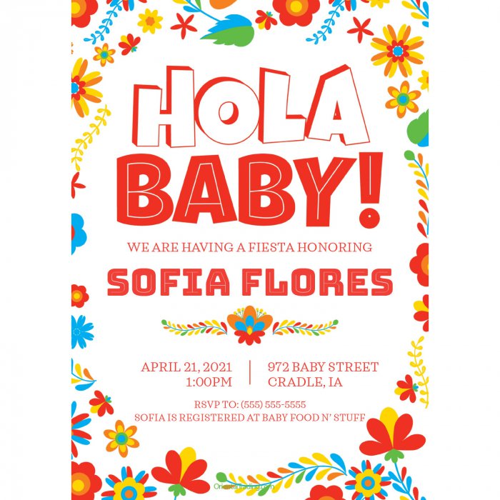 Personalized Fiesta Baby Shower Invitations (10 Piece(s))
