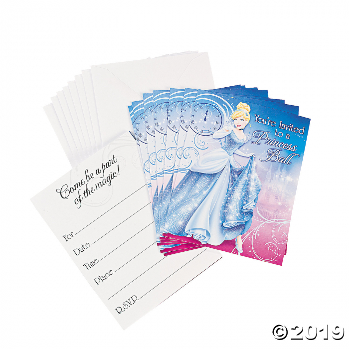 Disney's Cinderella Sparkle Invitations (8 Piece(s))