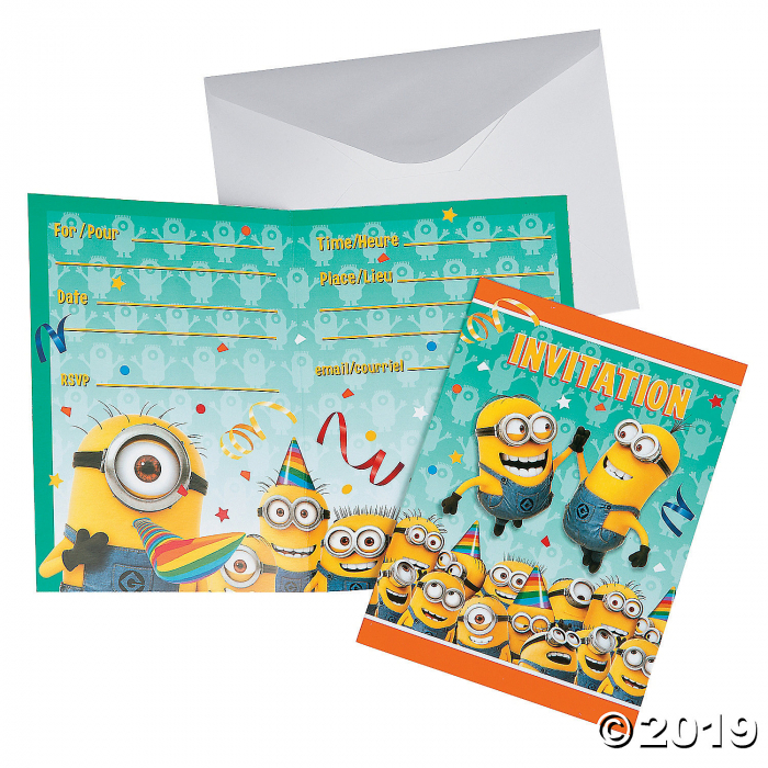 Minions Invitations (8 Piece(s)) Minions Invitations (8 Piece(s))