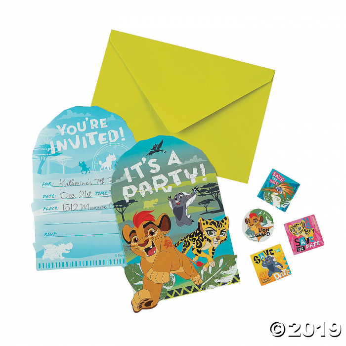 Disney® The Lion Guard Invitations (8 Piece(s)) Disney® The Lion Guard Invitations (8 Piece(s))