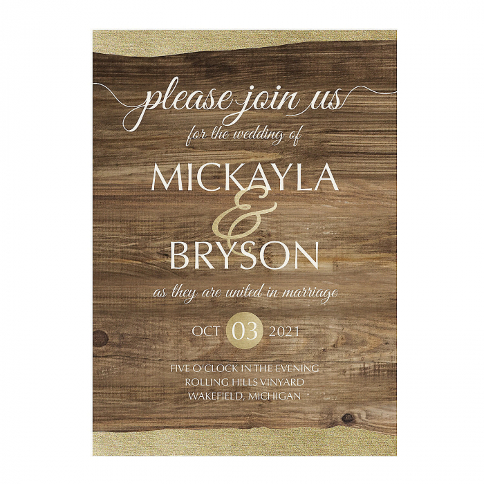 Personalized Rustic Chic Invitations (25 Piece(s))