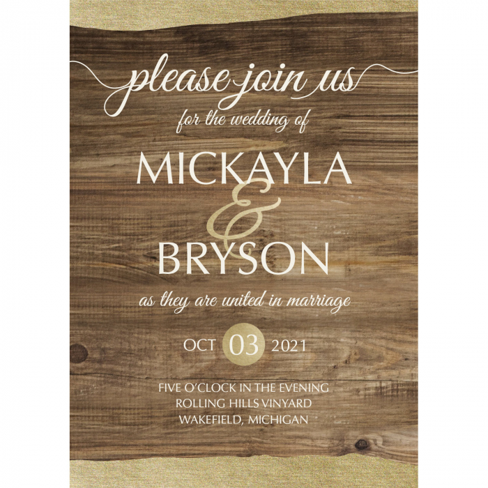 Personalized Rustic Chic Invitations (25 Piece(s))