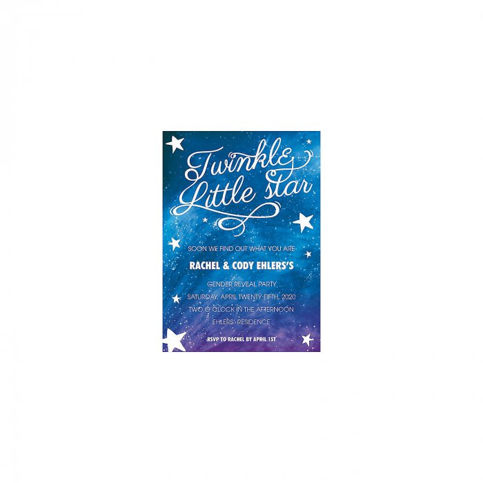 Personalized Gender Reveal Invitations (25 Piece(s))