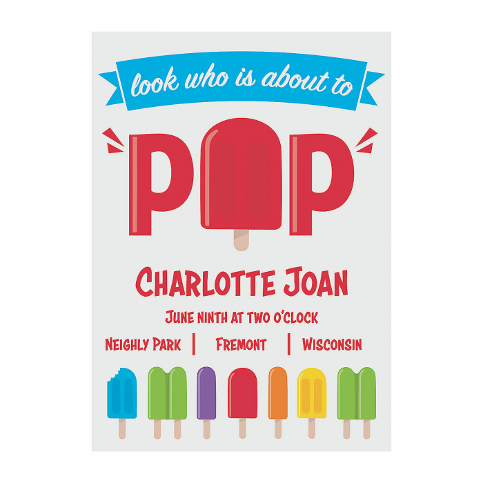 Personalized Ready to Pop Baby Shower Invitations (25 Piece(s))