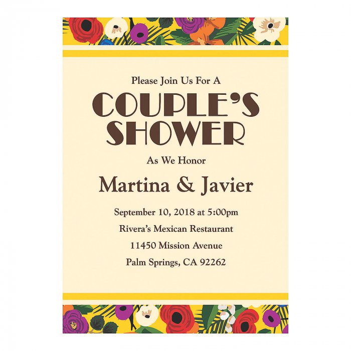 Personalized Cuban Wedding Shower Invitations (10 Piece(s))