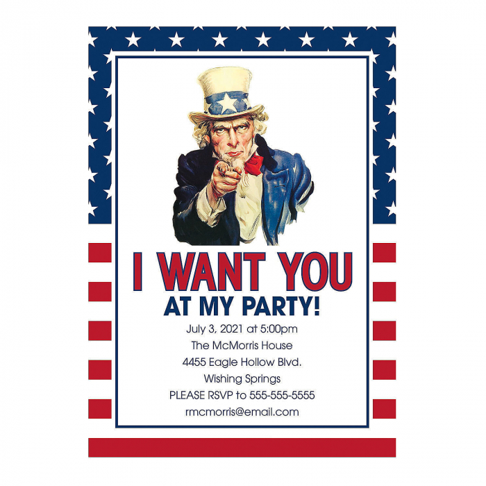 Personalized 4th of July Party Invitations (25 Piece(s))