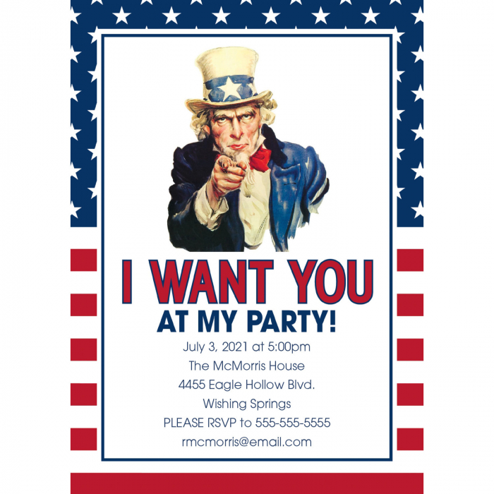 Personalized 4th of July Party Invitations (25 Piece(s))