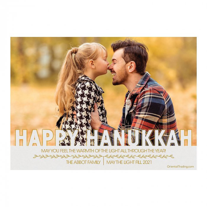 Custom Photo Happy Hanukkah Cards (25 Piece(s))