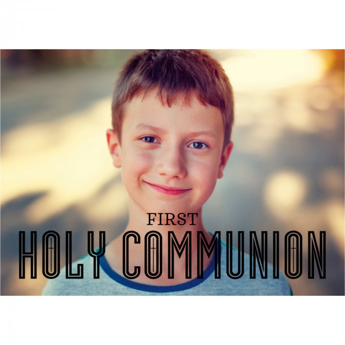 Custom Photo First Communion Cards (25 Piece(s))
