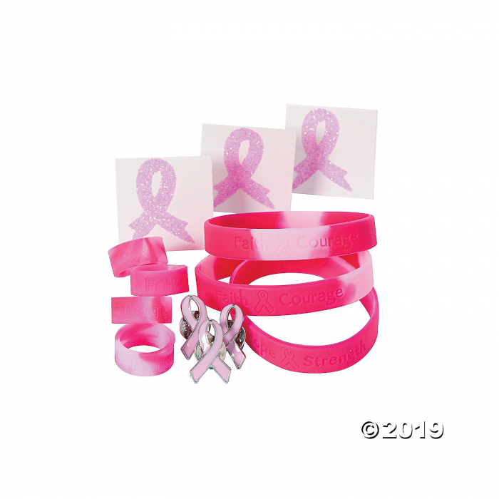 Breast Cancer Awareness Jewelry Assortment (48 Piece(s)) Breast Cancer Awareness Jewelry Assortment (48 Piece(s))